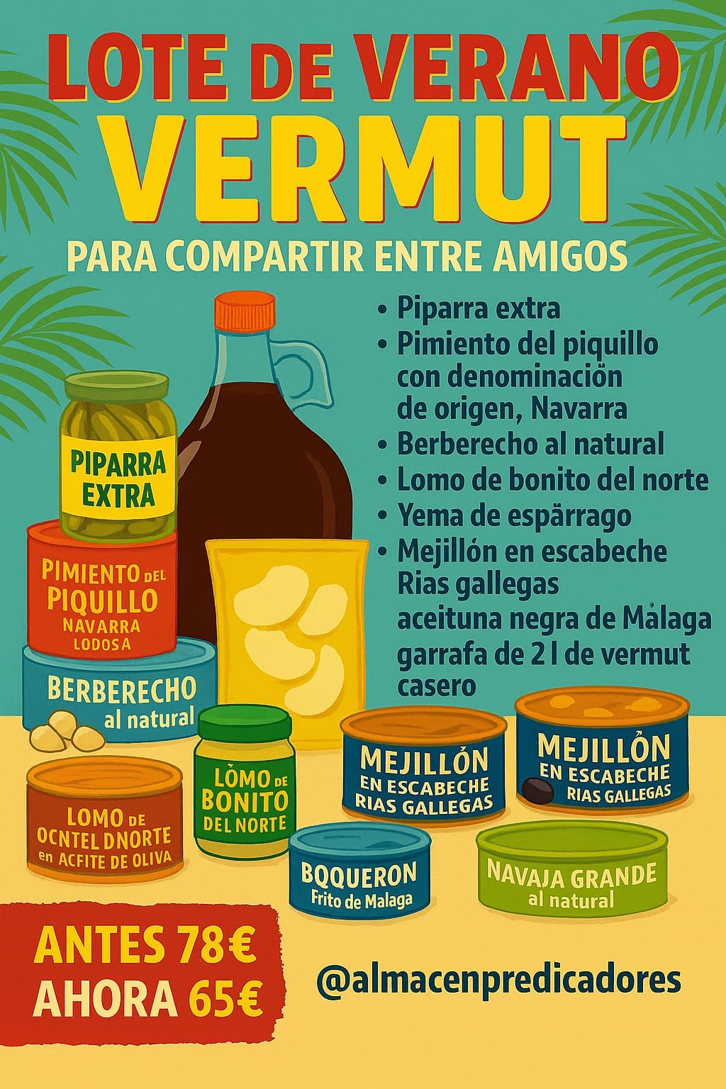 Lote de verano "Vermut para compartir con los amigos"