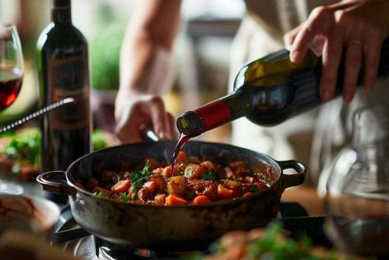 Vino tinto para cocinar
