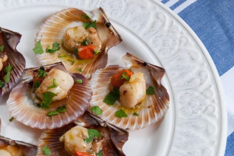 Zamburiñas al horno