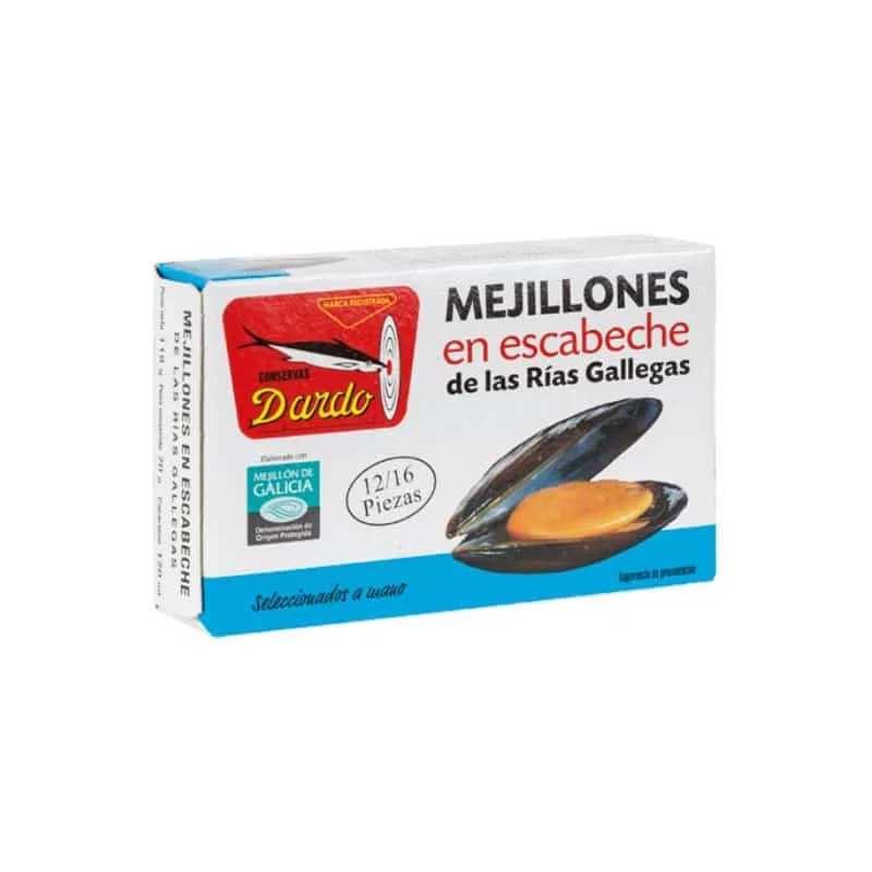 Mejillón en escabeche pequeño Dardo 8/12 piezas
