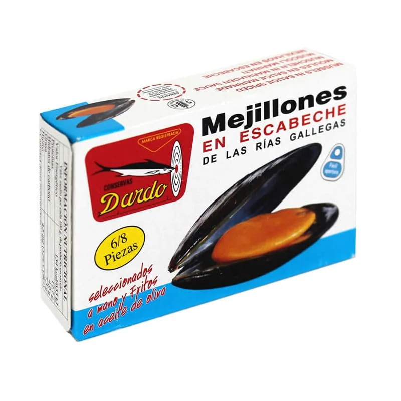 Mejillón en escabeche gordo Dardo 6/8 piezas
